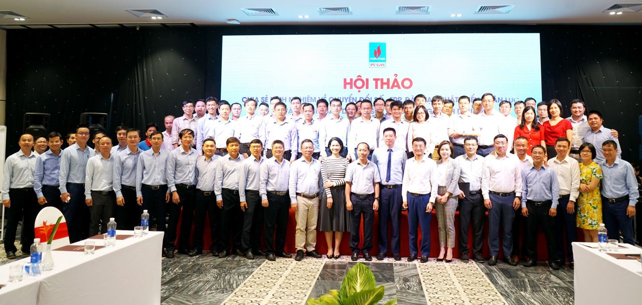 Hội thảo " Chia sẻ kinh nghiệm về chuyển đổi số- ERP, đào tạo phát triển nhân lực và vận hành, bảo dưỡng sửa chữa trong lĩnh vực dầu khí"