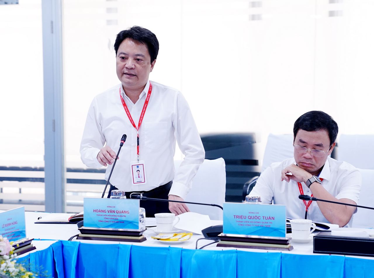 Tổng Giám đốc Petrovietnam Lê Mạnh Hùng làm việc với PV GAS