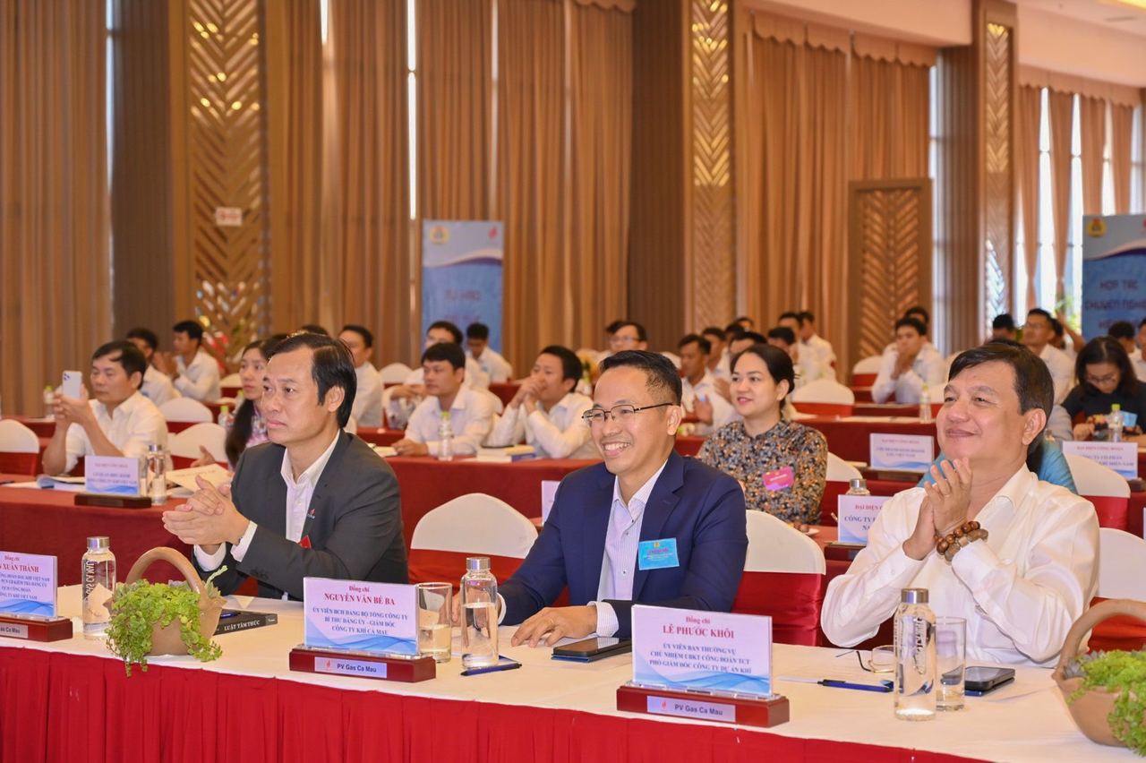 Công đoàn Công ty Khí Cà Mau tổ chức thành công Đại hội đại biểu Công đoàn nhiệm kỳ 2023 - 2028