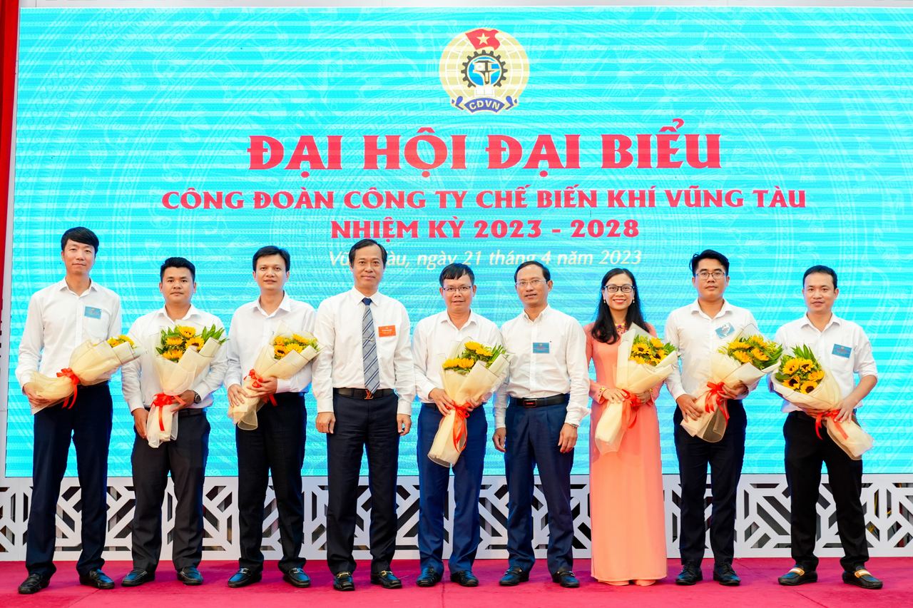 Công đoàn Công ty Chế biến Khí Vũng Tàu tổ chức thành công Đại hội Đại biểu Công đoàn nhiệm kỳ 2023-2028