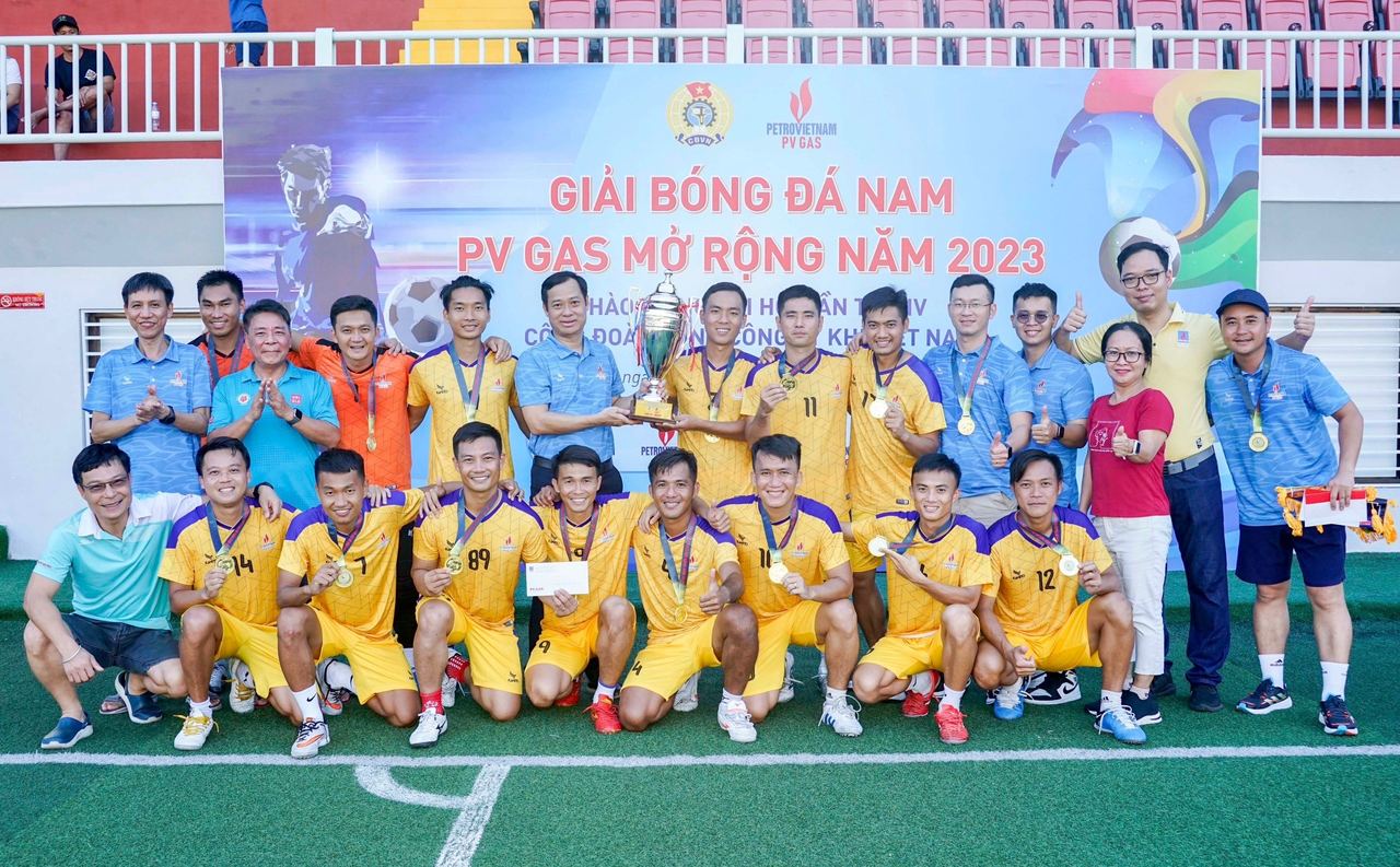 Giải bóng đá nam PV GAS mở rộng năm 2023 thành công tốt đẹp
