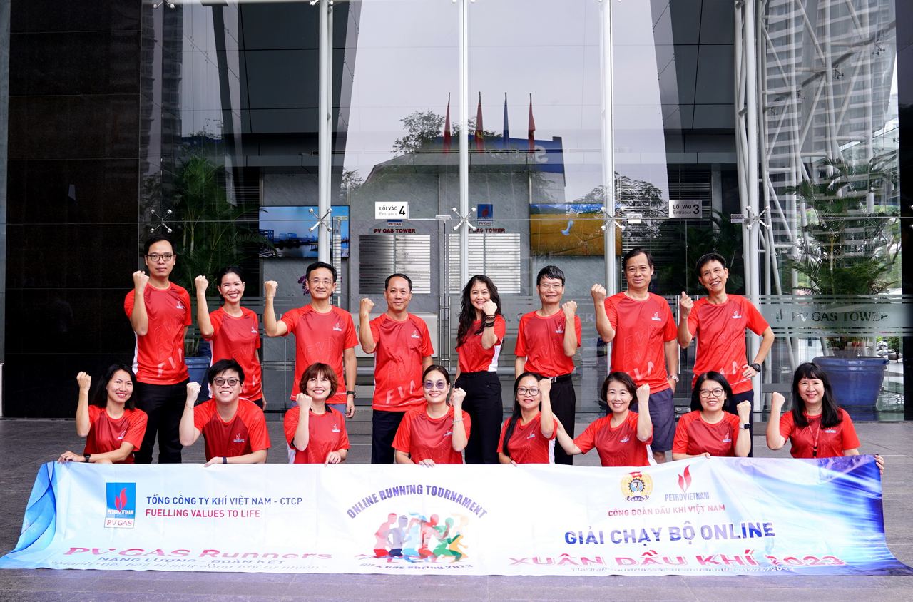 Đội tuyển PV GAS nhanh chóng nhập cuộc Giải Chạy bộ online “Xuân Dầu khí 2023”