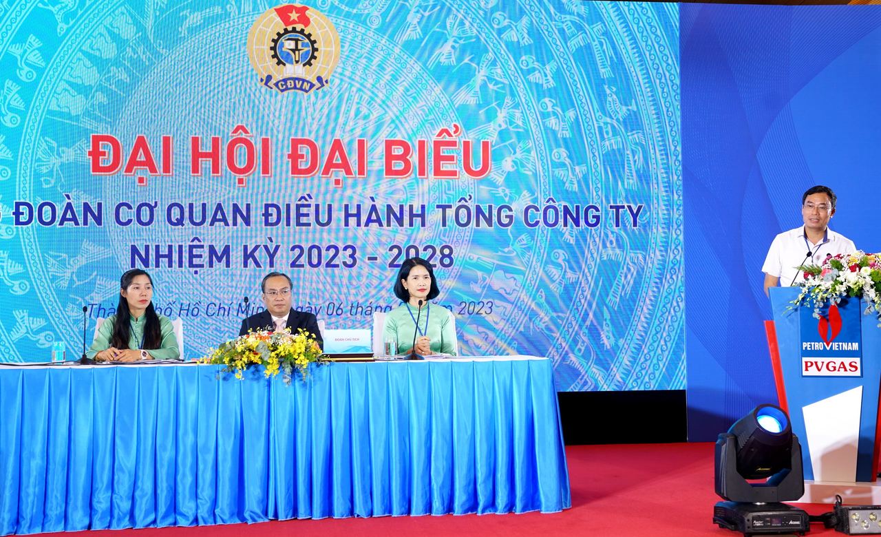 Công đoàn Cơ quan điều hành Tổng công ty Khí Việt Nam tổ chức thành công Đại hội nhiệm kỳ 2023 – 2028 Công đoàn Cơ quan điều hành Tổng công ty Khí Việt Nam tổ chức thành công Đại hội nhiệm kỳ 2023 – 2028