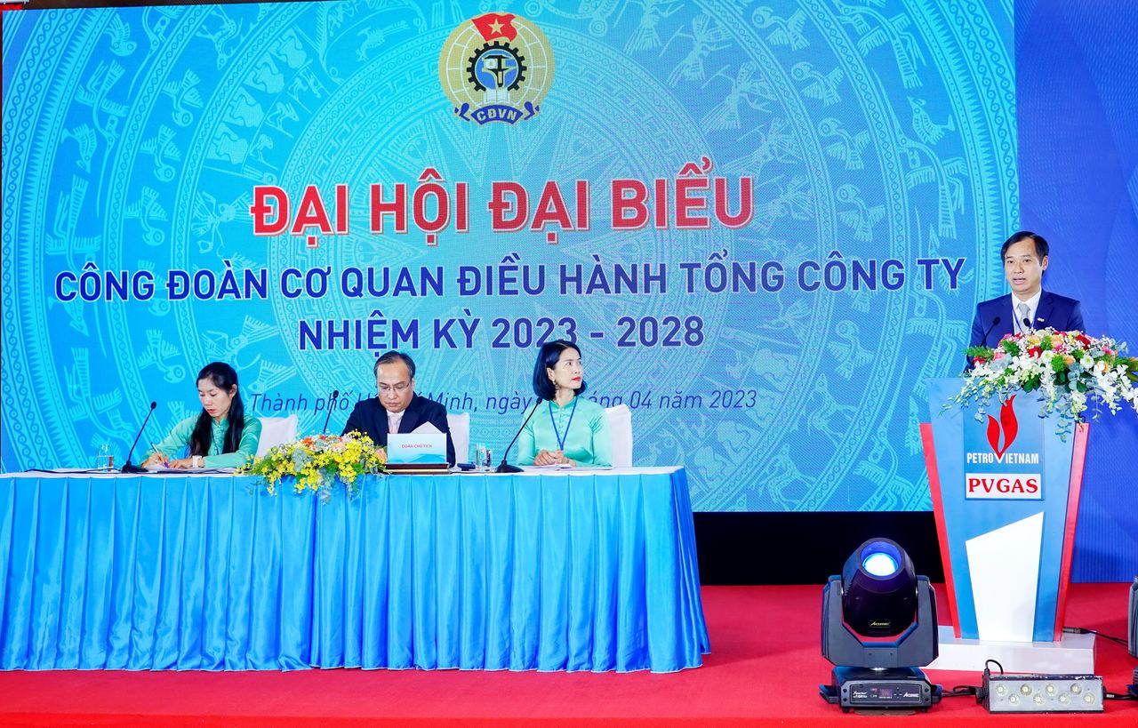 Công đoàn Cơ quan điều hành Tổng công ty Khí Việt Nam tổ chức thành công Đại hội nhiệm kỳ 2023 – 2028 Công đoàn Cơ quan điều hành Tổng công ty Khí Việt Nam tổ chức thành công Đại hội nhiệm kỳ 2023 – 2028