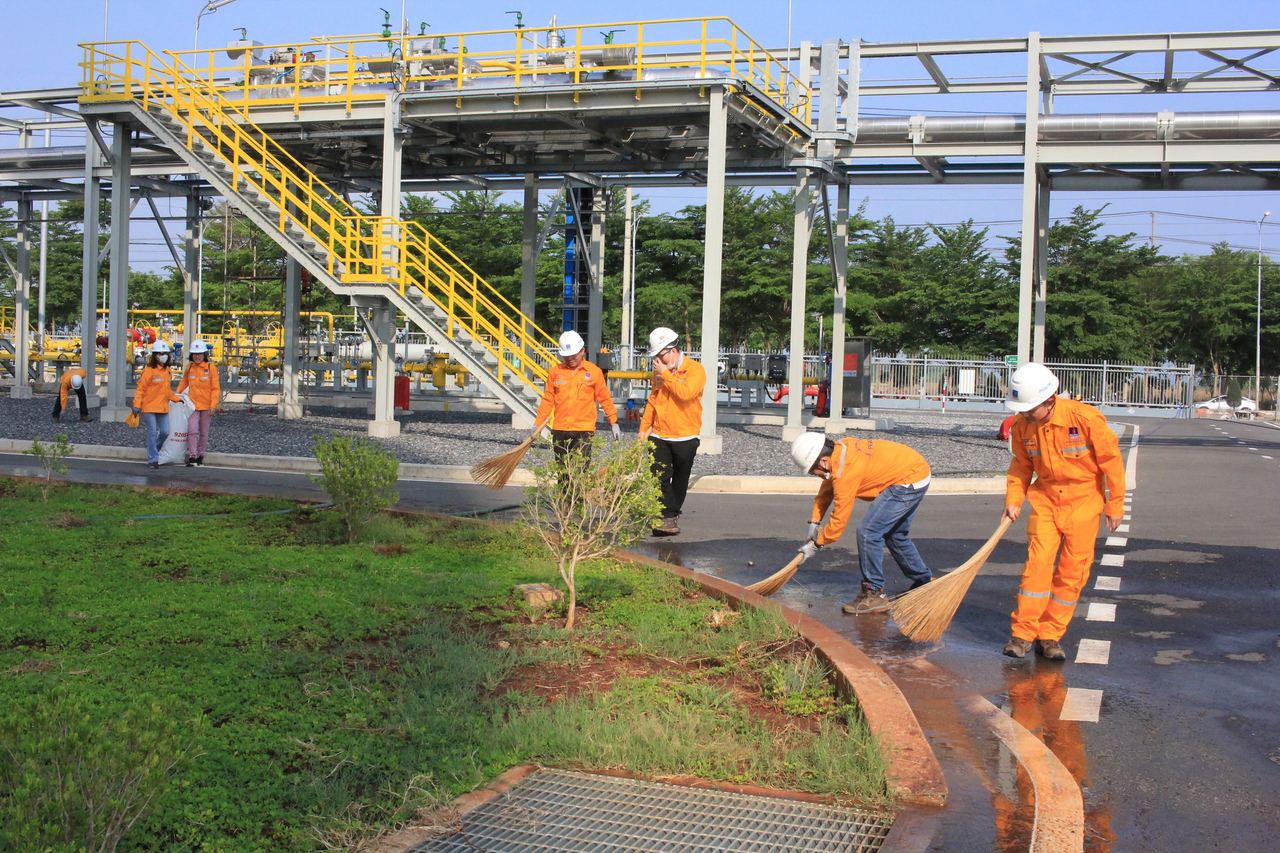 PV GAS PMC tạo dựng các “Công trường Xanh - Sạch - Đẹp" PV GAS PMC tạo dựng các “Công trường Xanh - Sạch - Đẹp"