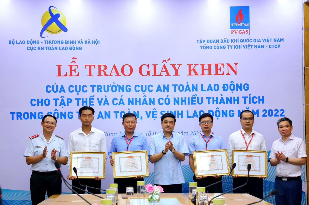 PV GAS được Cục An toàn Lao động khen thưởng