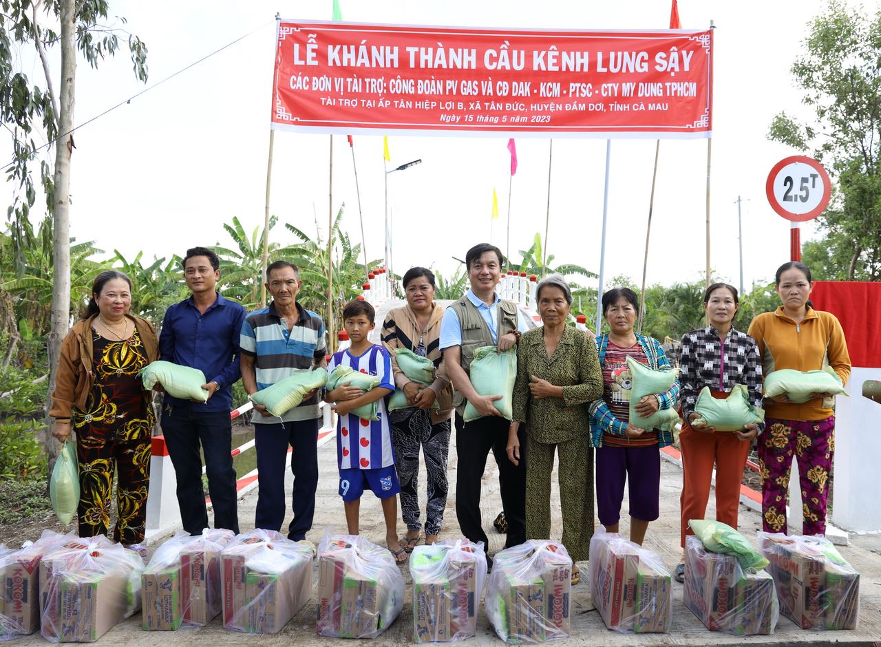 PV GAS khánh thành Cầu Lung Sậy - Cây cầu nối nhịp bờ vui