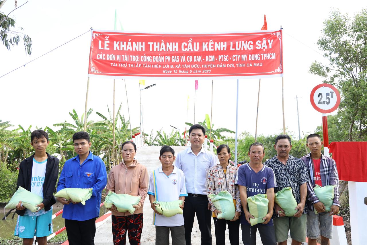 PV GAS khánh thành Cầu Lung Sậy - Cây cầu nối nhịp bờ vui