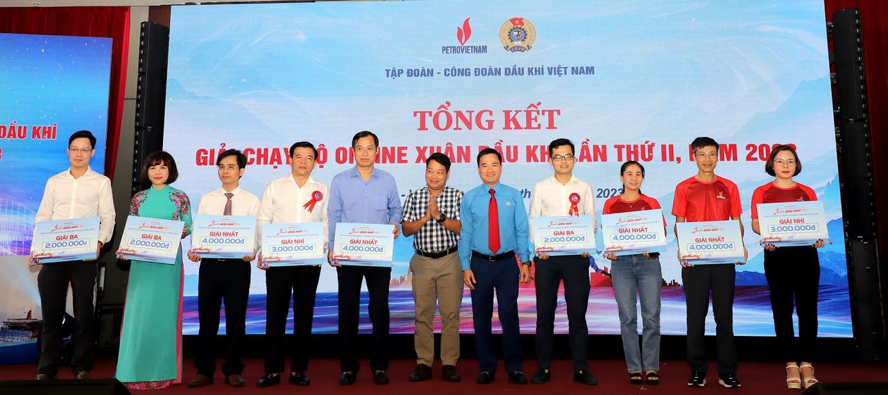 PV GAS về đích ấn tượng, đạt “cơn mưa” khen thưởng tại Giải chạy bộ online Xuân Dầu khí 2023
