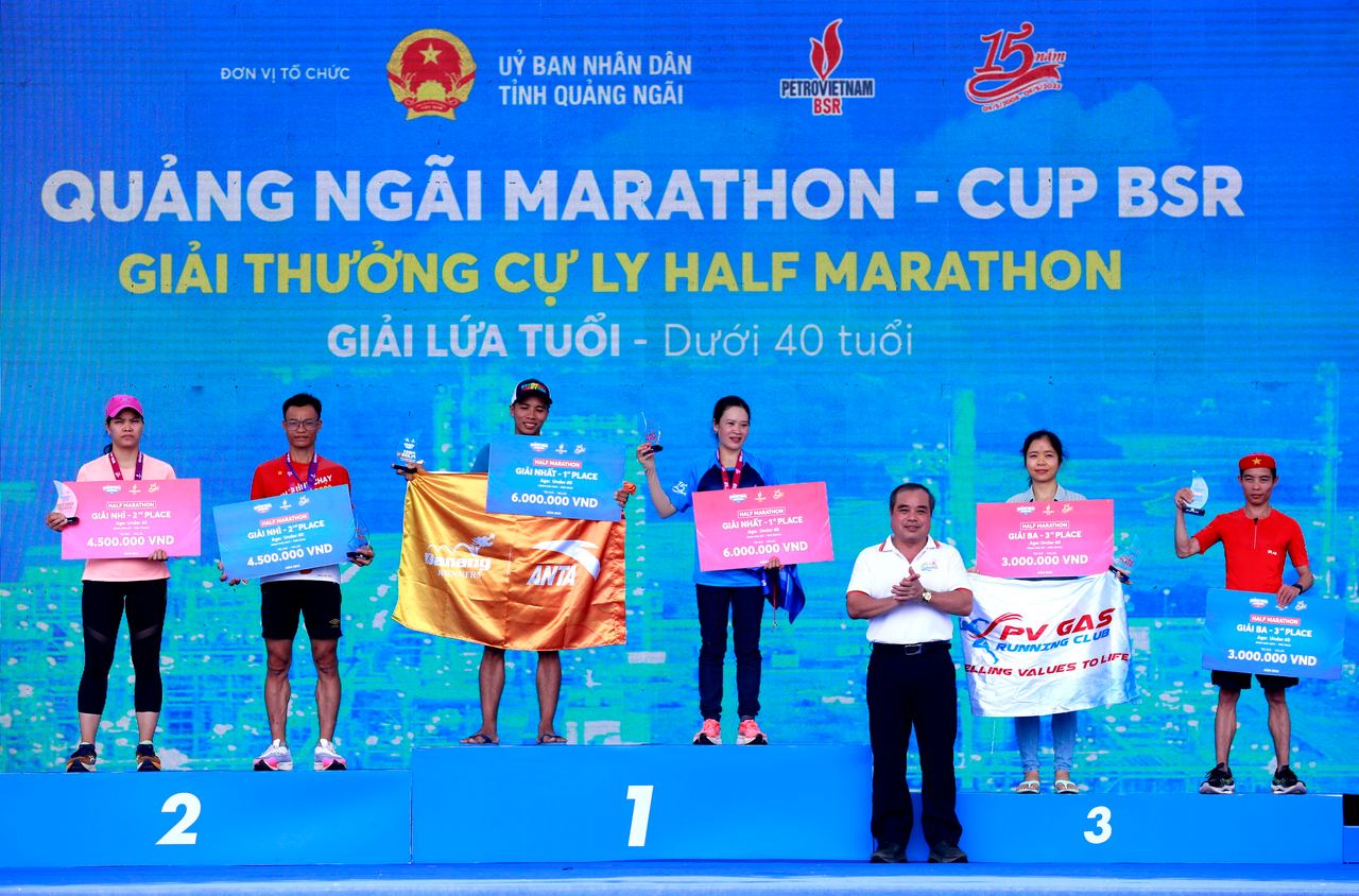 Đội tuyển PV GAS đạt thành tích cao tại Giải chạy “Quảng Ngãi Marathon - Cup BSR 2023”