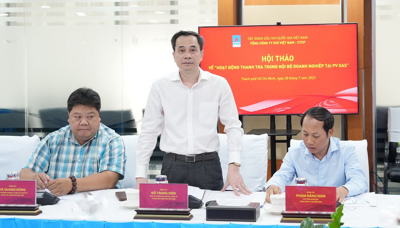 Đoàn thanh tra Nhà nước Lào nghiên cứu kinh nghiệm thực tiễn tại PV GAS