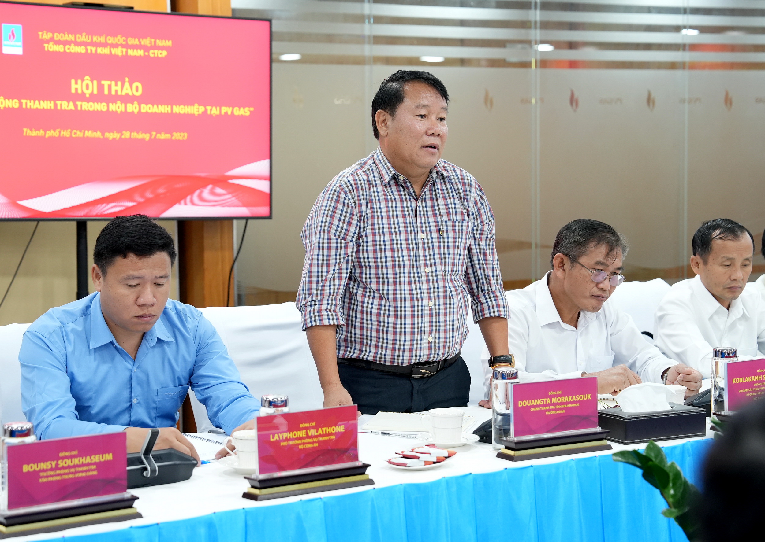 PV GAS meets State Inspection Authority of Laos