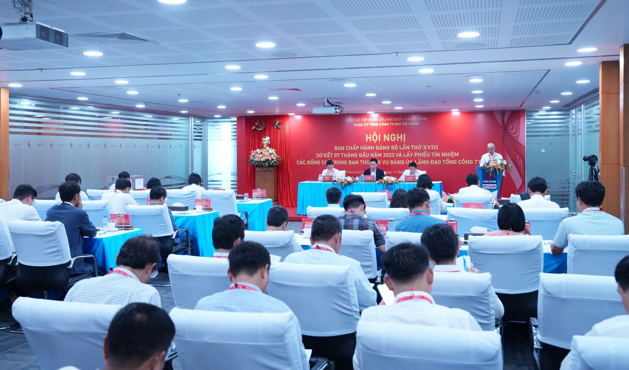 Đảng bộ Tổng công ty Khí Việt Nam tổ chức Hội nghị Ban Chấp hành lần thứ XVIII, lấy phiếu tín nhiệm lãnh đạo Đảng ủy, Tổng công ty