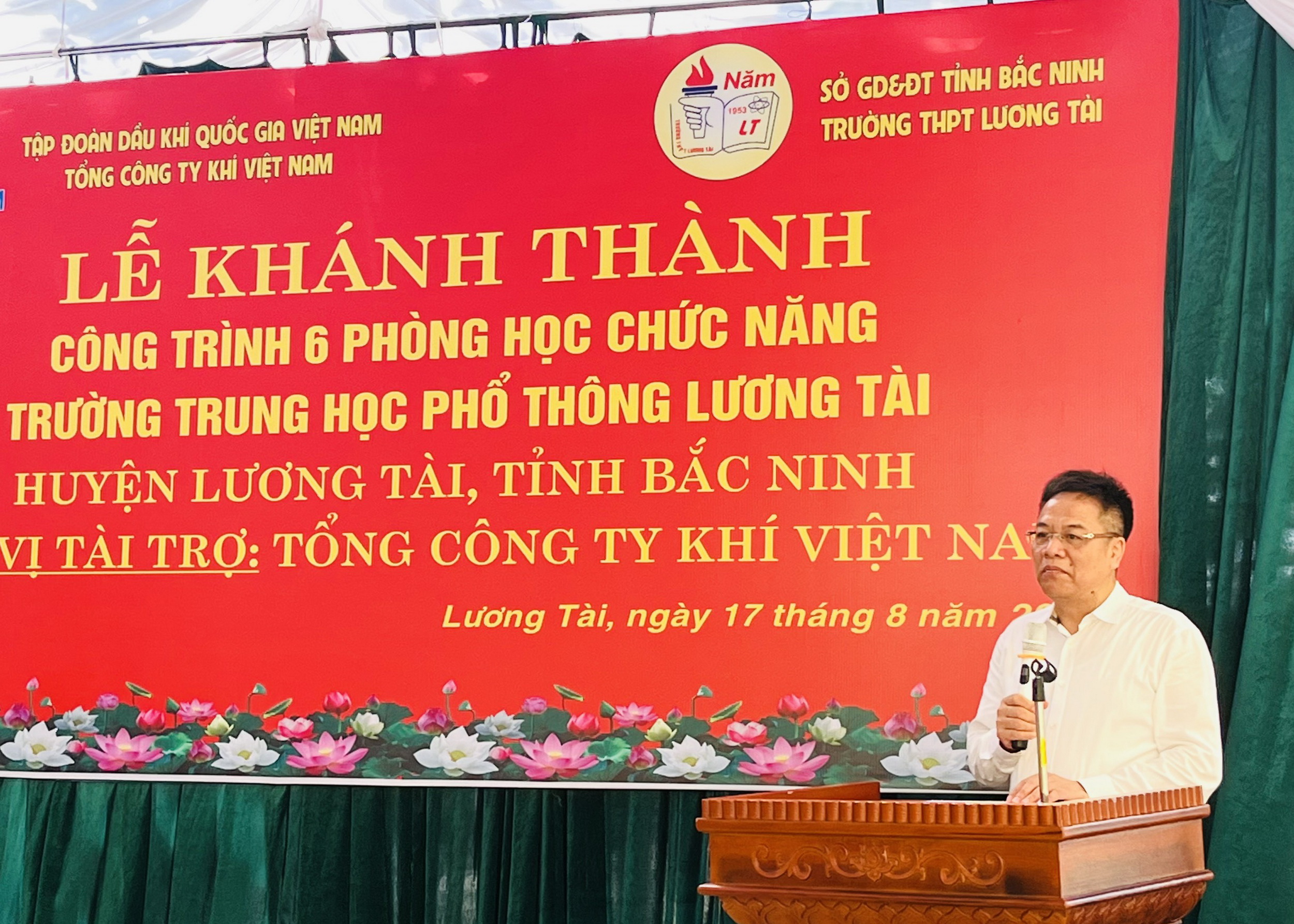 PV GAS hỗ trợ xây dựng  khu dạy học chức năng trường THPT Lương Tài – Bắc Ninh