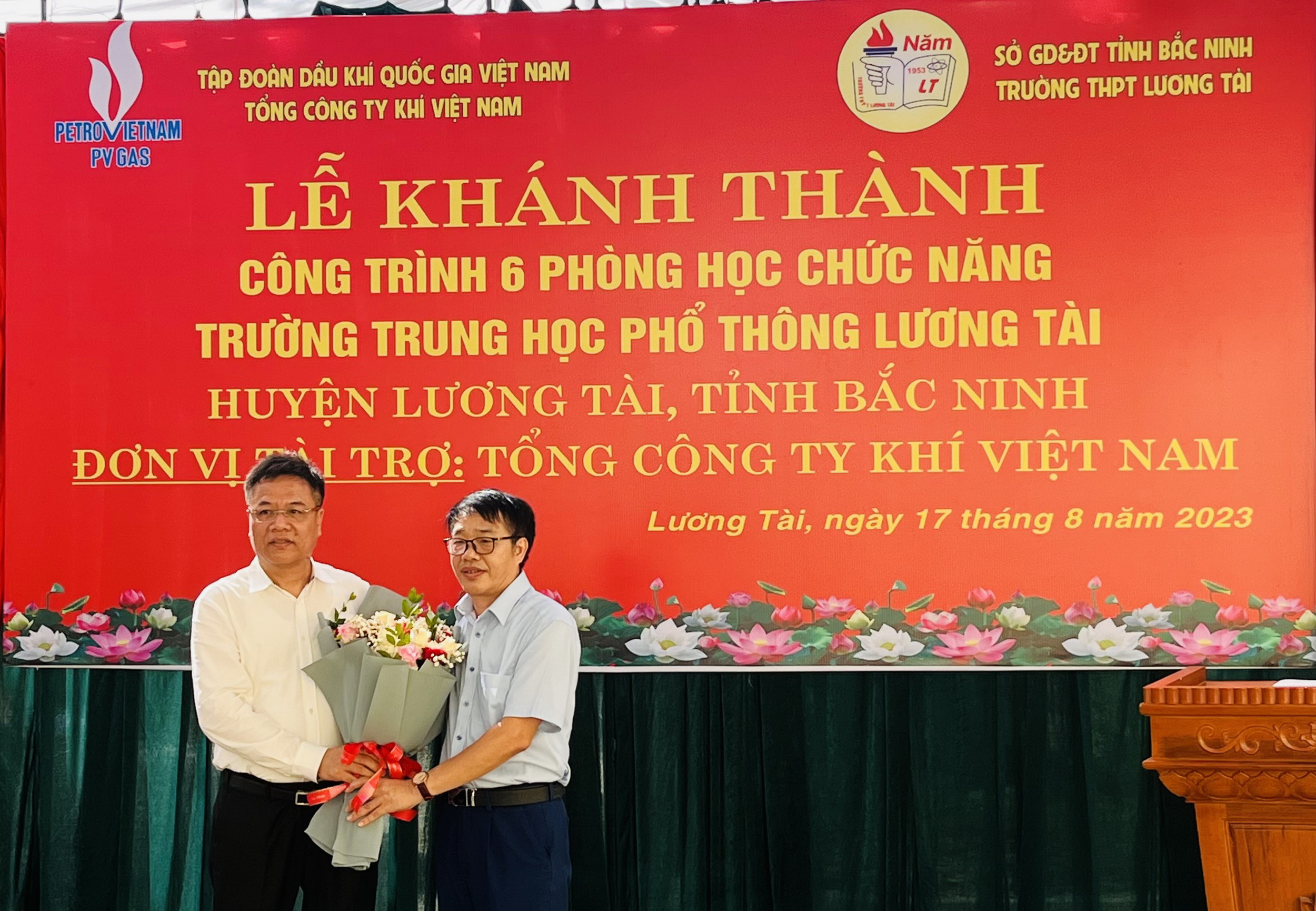 PV GAS hỗ trợ xây dựng  khu dạy học chức năng trường THPT Lương Tài – Bắc Ninh