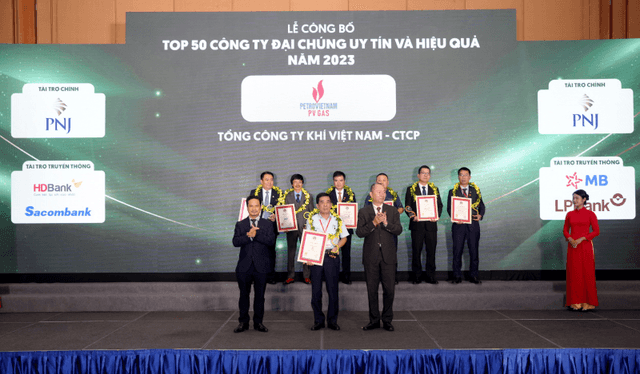 PV GAS among Top 50 Prestigious and Effective Public Companies of 2023 (VIX50) PV GAS among Top 50 Prestigious and Effective Public Companies of 2023 (VIX50)