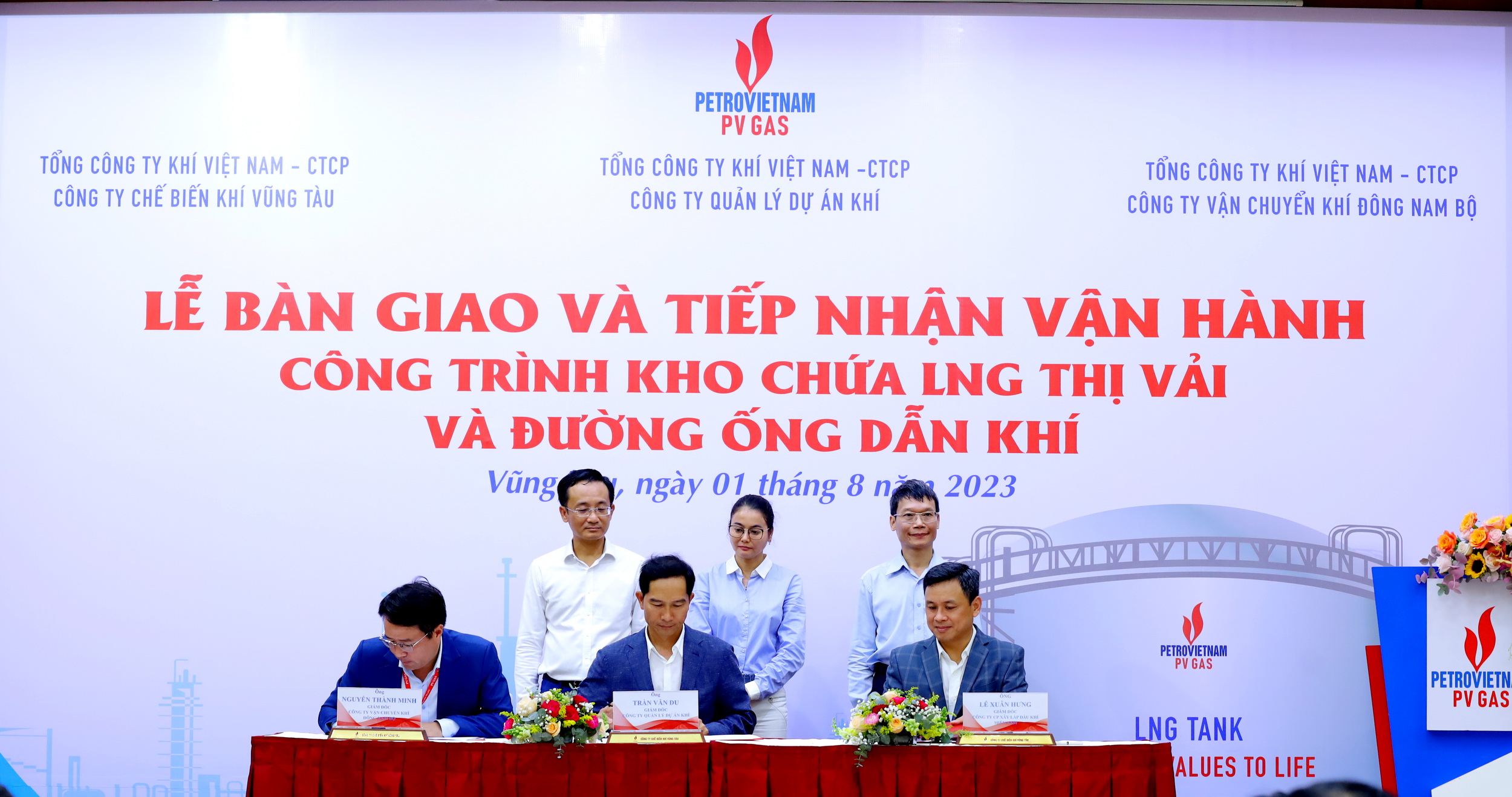 PV GAS to accept handover of Thi Vai LNG terminal and Thi Vai – Phu My LNG pipeline from EPC contractor.