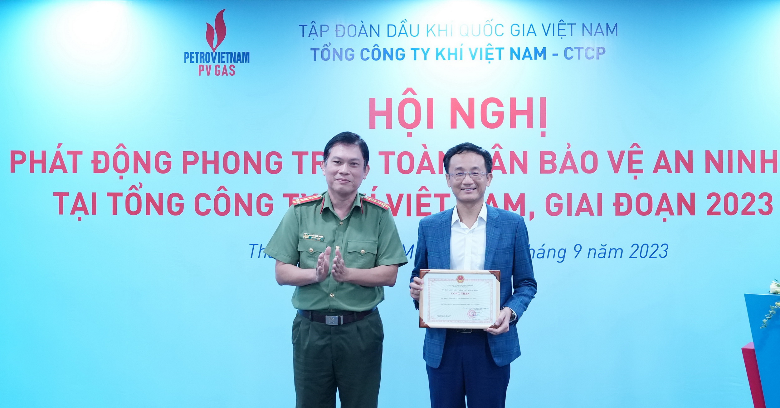 PV GAS tổ chức Hội nghị phát động Phong trào toàn dân bảo vệ an ninh Tổ quốc giai đoạn 2023 – 2025 PV GAS tổ chức Hội nghị phát động Phong trào toàn dân bảo vệ an ninh Tổ quốc giai đoạn 2023 – 2025