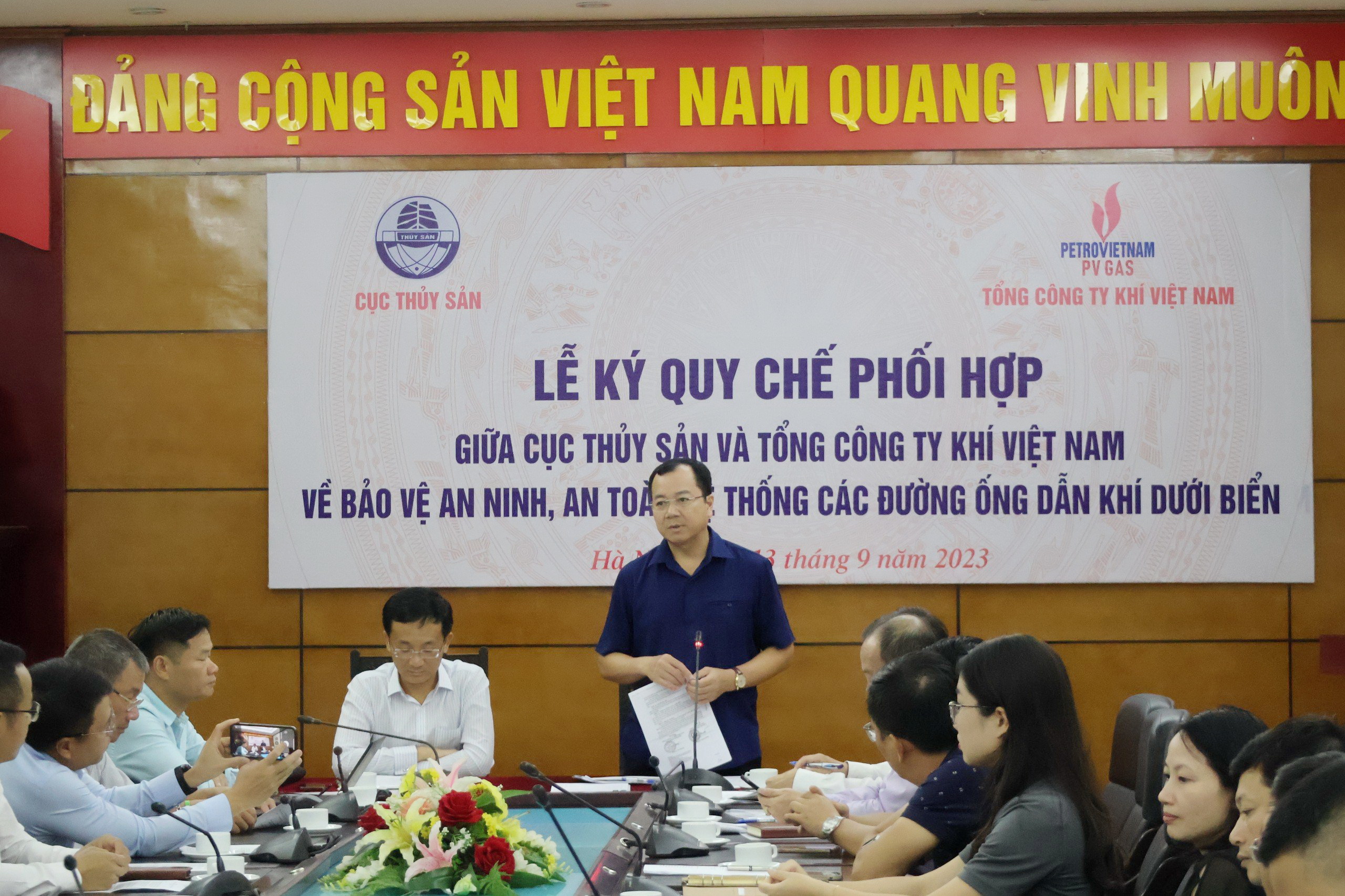 Tổng công ty Khí Việt Nam phối hợp với Cục Thủy sản bảo vệ an ninh, an toàn hệ thống các đường ống dẫn khí dưới biển