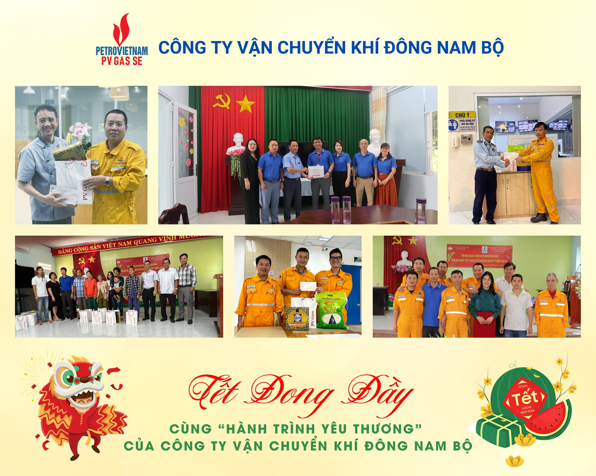 Sôi nổi các hoạt động đầu năm mới Giáp Thìn tại PV GAS SE
