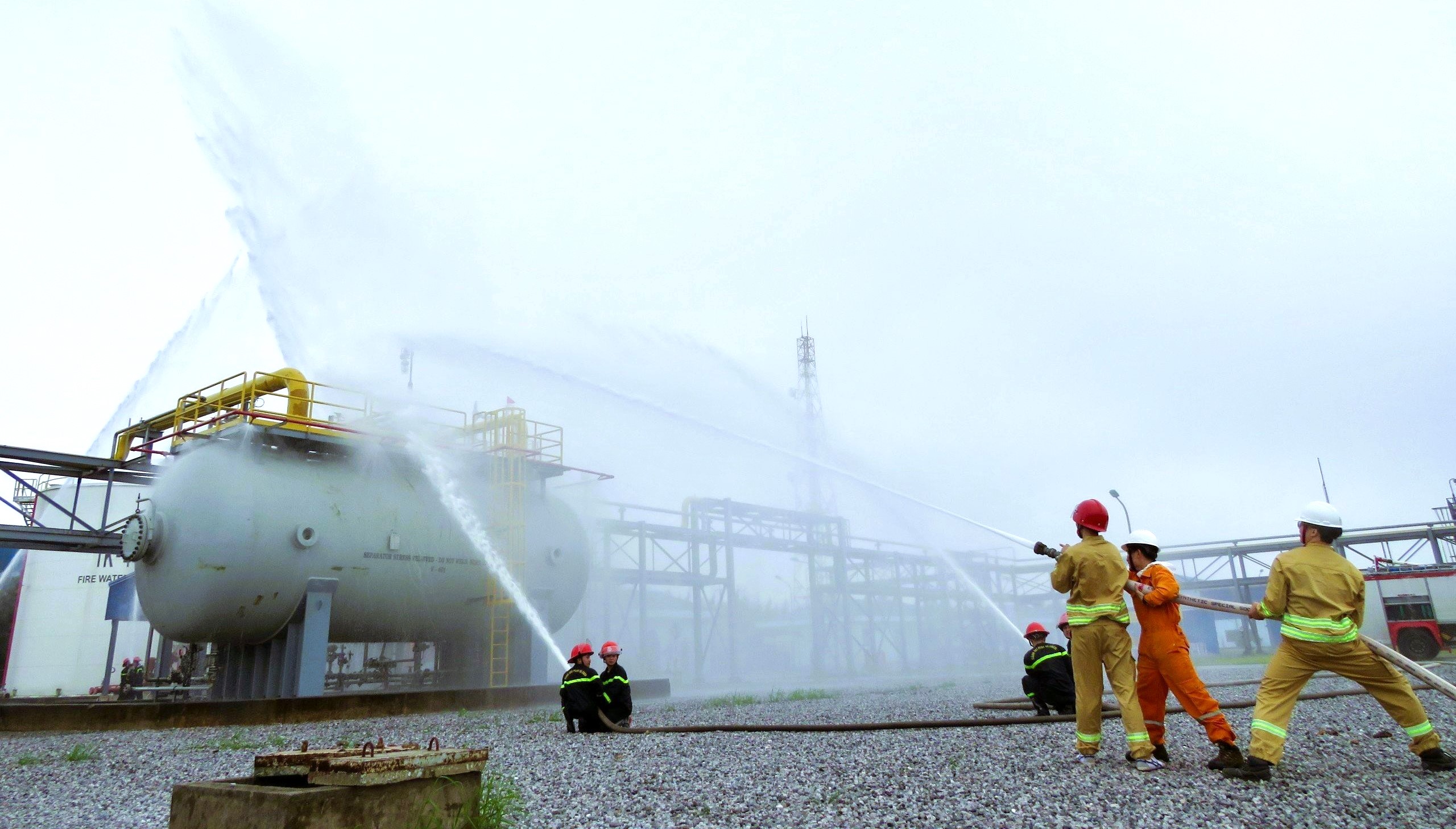 PV GAS HAI PHONG strengthens disaster prevention and fire fighting efforts