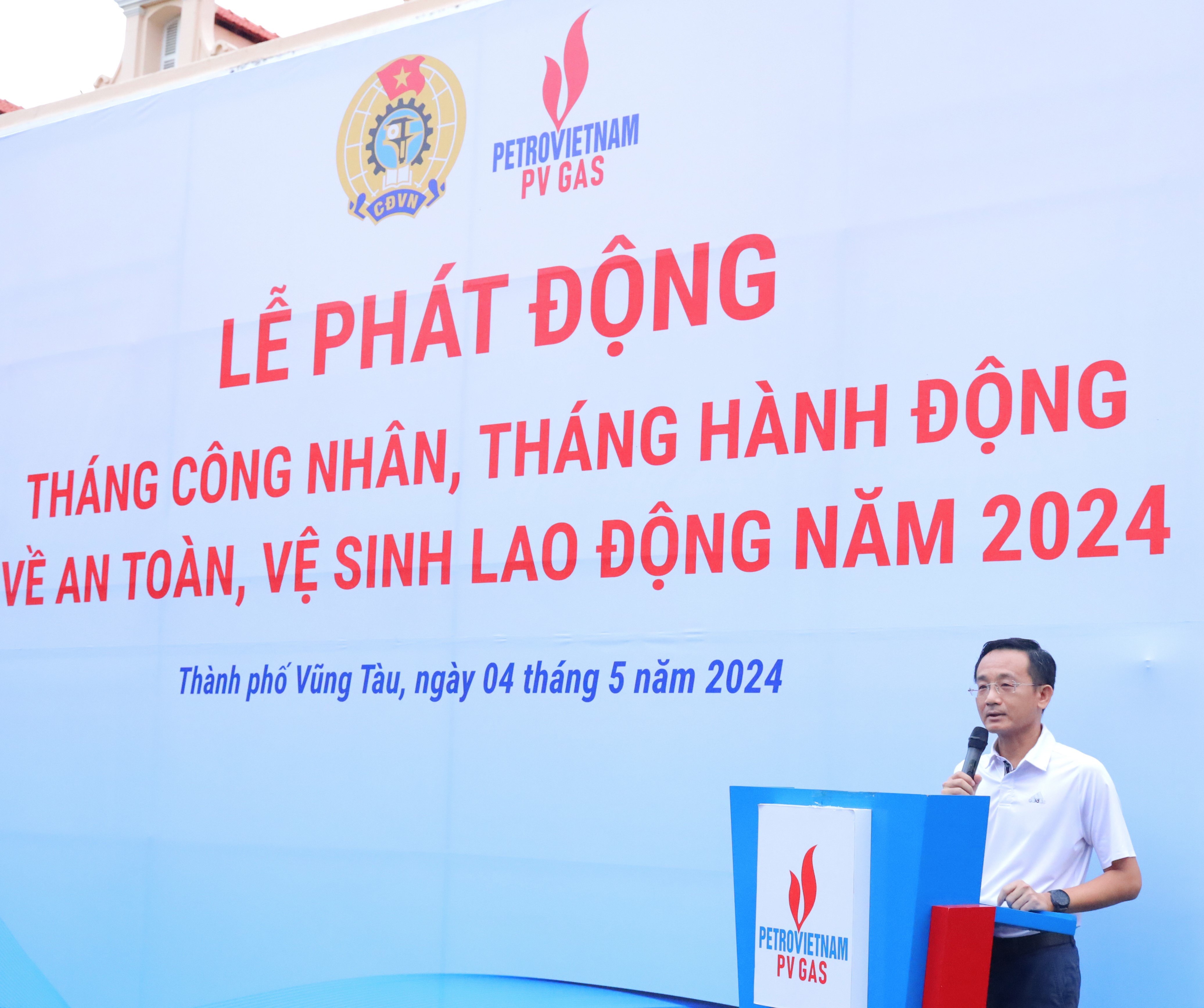 PV GAS tổ chức Lễ phát động hưởng ứng Tháng Công nhân - Tháng hành động về ATVSLĐ
