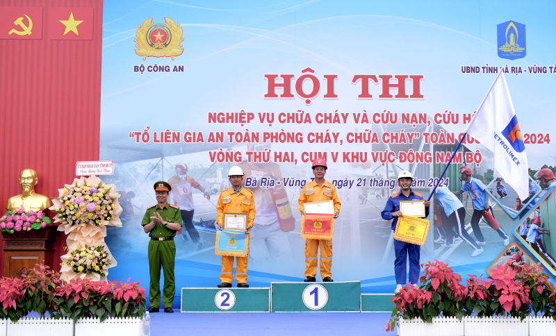 Hai đơn vị trực thuộc PV GAS đạt giải cao tại Hội thi nghiệp vụ PCCC – CNCH tỉnh Bà Rịa – Vũng Tàu năm 2024