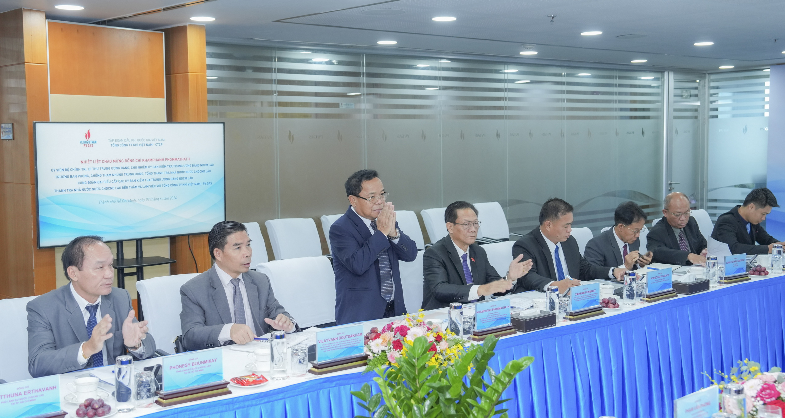 PV GAS welcomes inspection delegation from Laos