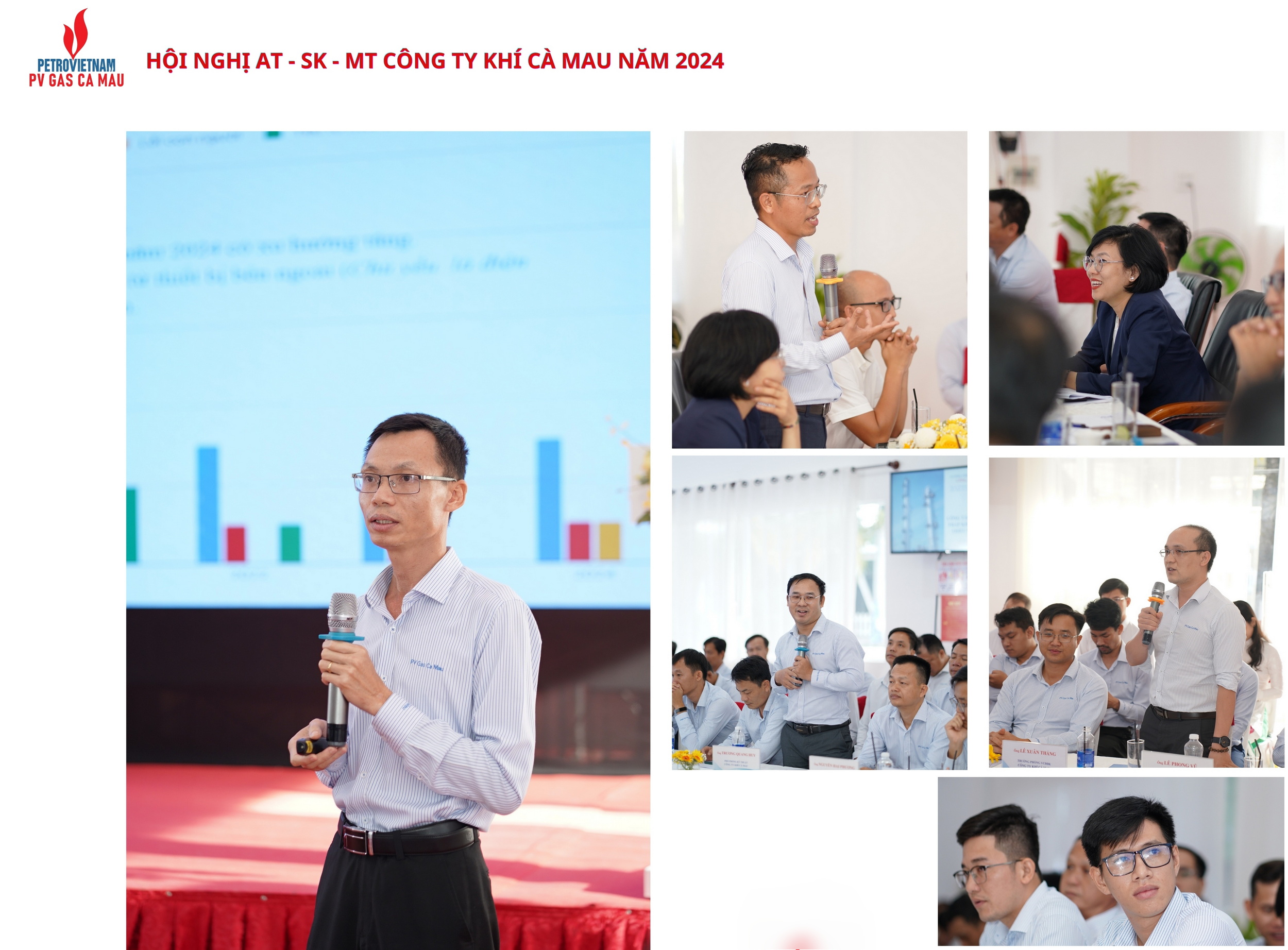 PV GAS CÀ MAU tổ chức Hội nghị An toàn – Sức khỏe – Môi trường năm 2024