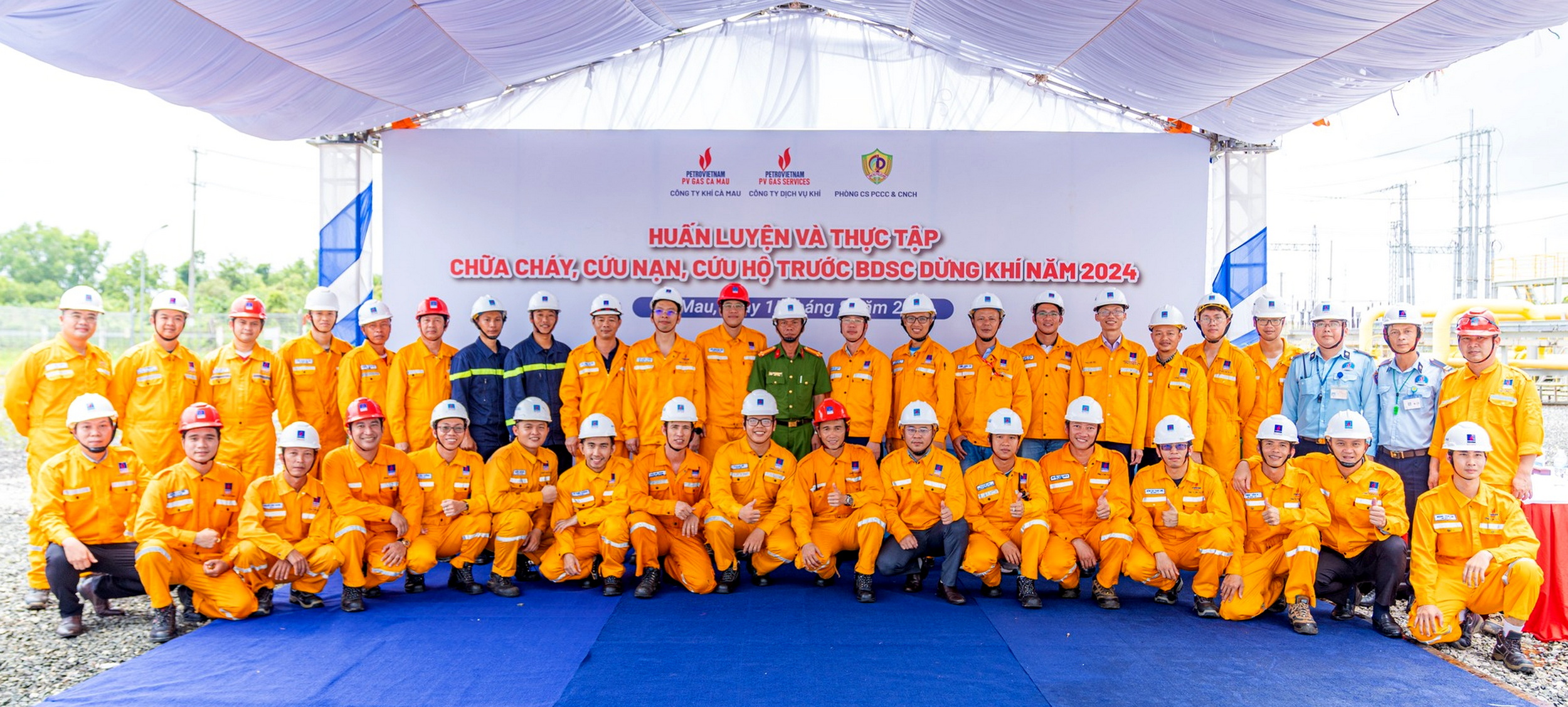 Công ty Khí Cà Mau triển khai  các chương trình đảm bảo an ninh, an toàn công trình khí