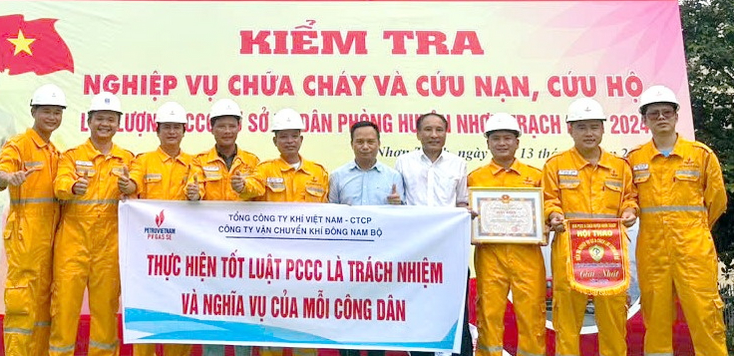PV GAS SE đạt giải Nhất Hội thao PCCC và CNCH huyện Nhơn Trạch, Đồng Nai