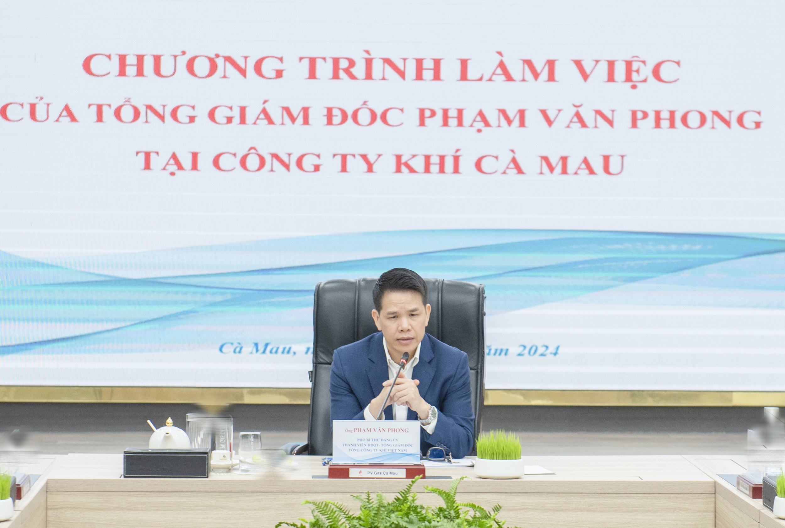 PV GAS President & CEO meets PV GAS CA MAU