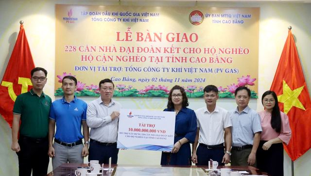 PV GAS hands over 228 houses in Cao Bang PV GAS hands over 228 houses in Cao Bang