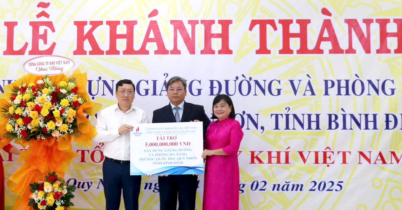 PV GAS funds Construction of new facility at Quy Nhon National School, Binh Dinh