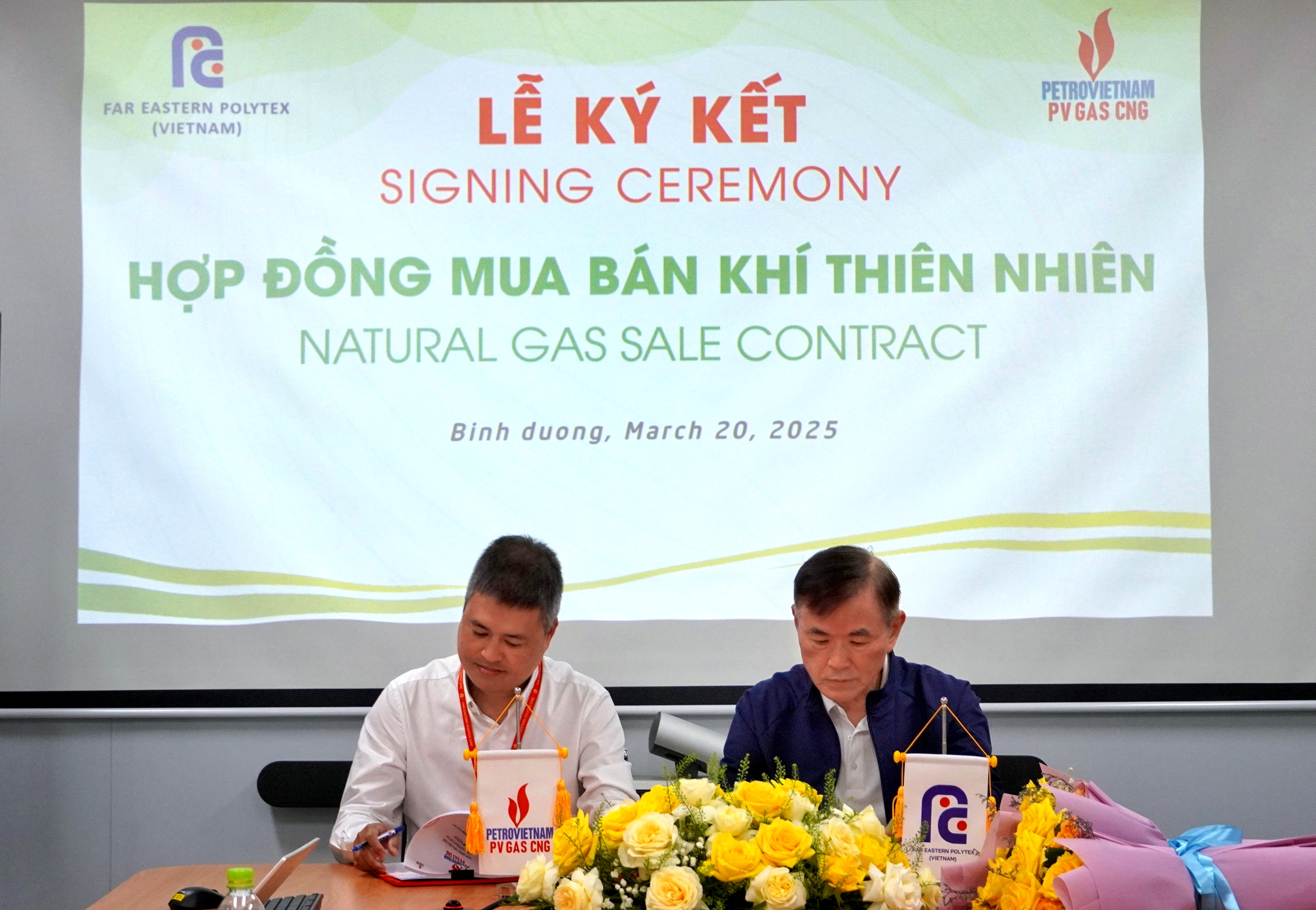 PV GAS CNG và Far Eastern Polytex ký kết hợp đồng mua bán khí thiên nhiên