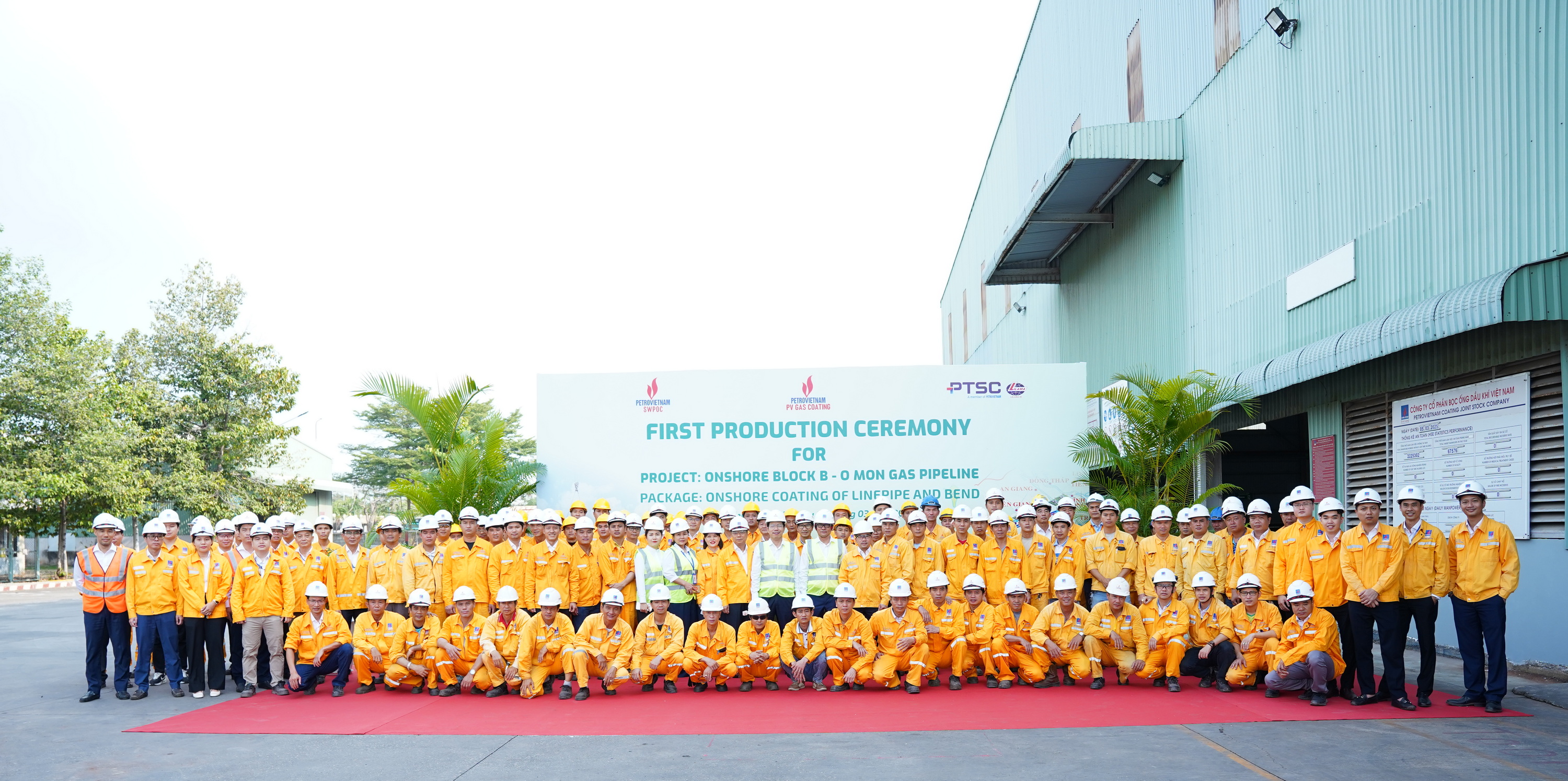Khởi công hợp đồng bọc ống Dự án đường ống dẫn khí Lô B – Ô Môn: Bước tiến vững chắc, khẳng định vị thế của PV GAS COATING