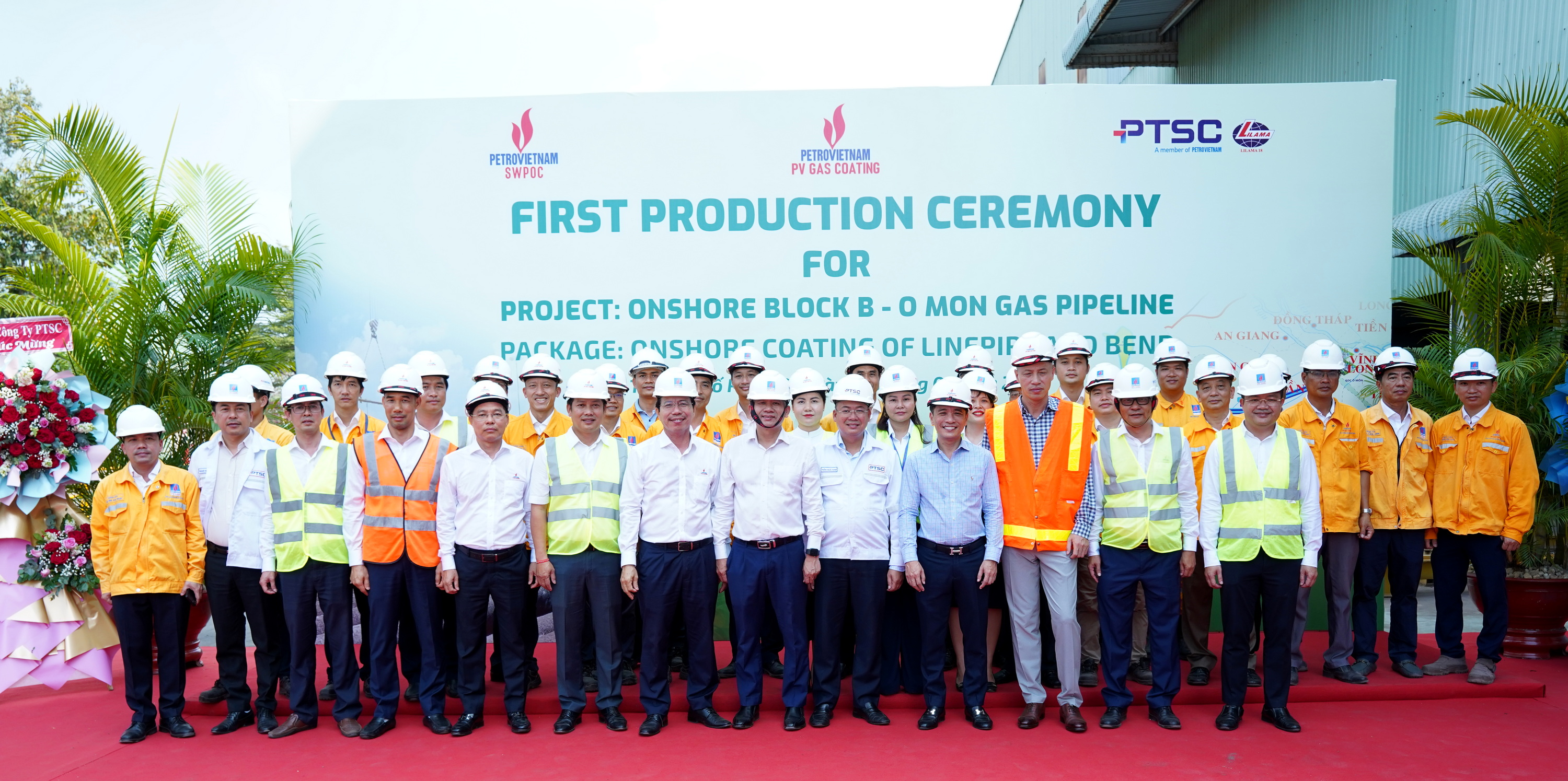 First production ceremony for Block B – O Mon pipeline project: affirms PV GAS COATING
