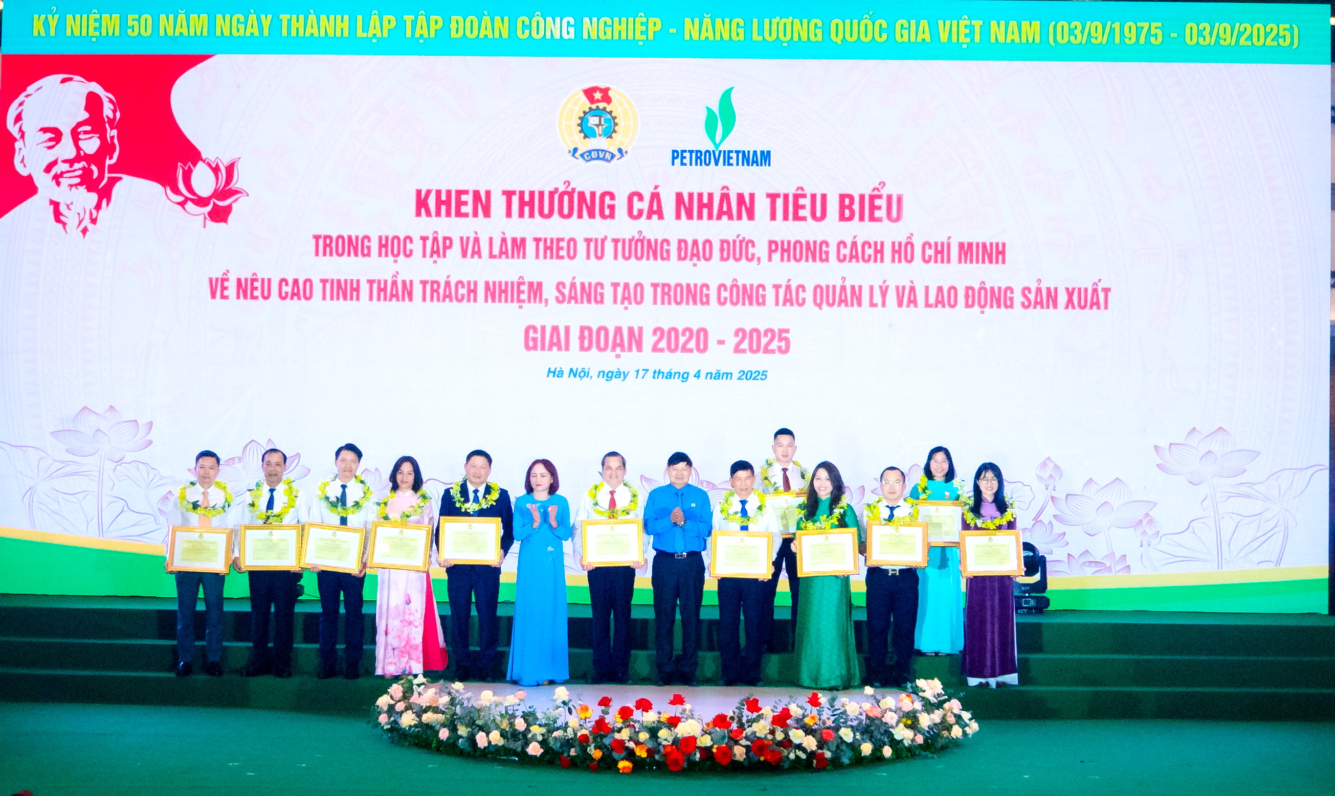 PV GAS được tuyên dương tại Lễ phát động Tháng Công nhân, Tháng hành động về ATVSLĐ năm 2025 PV GAS được tuyên dương tại Lễ phát động Tháng Công nhân, Tháng hành động về ATVSLĐ năm 2025