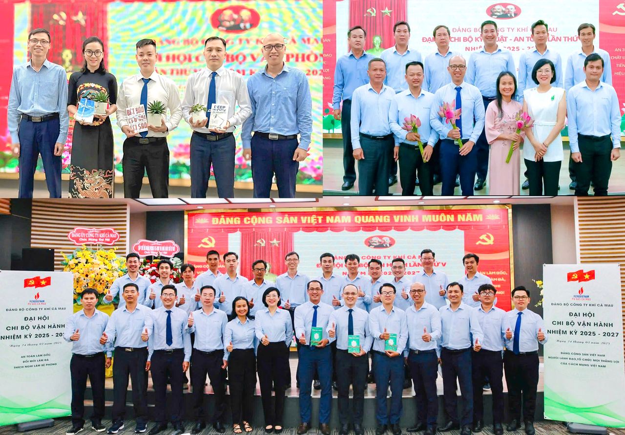 PV GAS CA MAU sôi nổi các hoạt động chào mừng Đại hội Đảng bộ Công ty lần thứ IV, nhiệm kỳ 2025-2030