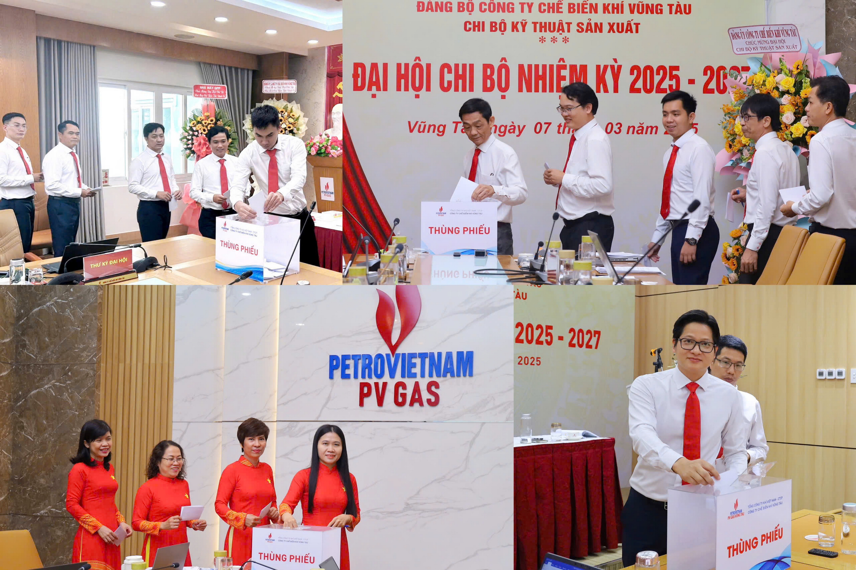 Đảng bộ PV GAS VUNG TAU tổ chức các đại hội chi bộ trực thuộc nhiệm kỳ 2025 – 2027