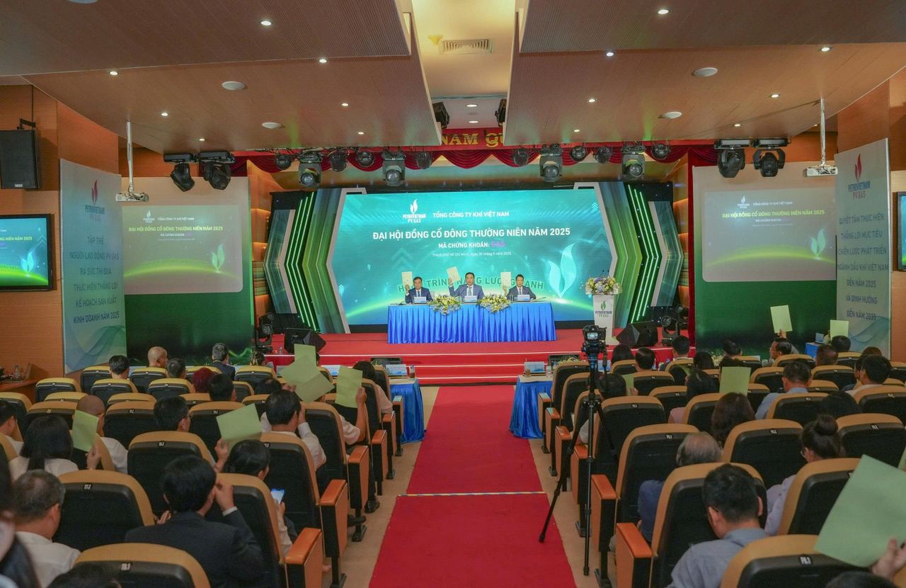 Đại hội đồng cổ đông thường niên năm 2025: công bố kết quả kinh doanh ngoạn mục, cổ đông đặt trọn niềm tin cho lộ trình phát triển bền vững của PV GAS
