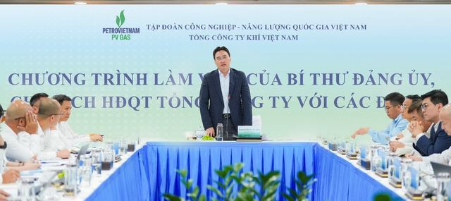 Đồng chí Bí thư Đảng ủy, Chủ tịch Hội đồng Quản trị PV GAS làm việc với các khối đơn vị của Tổng Công ty: nỗ lực hoàn thành kế hoạch quản trị năm 2025 và xác định động lực mới cho giai đoạn tăng tốc