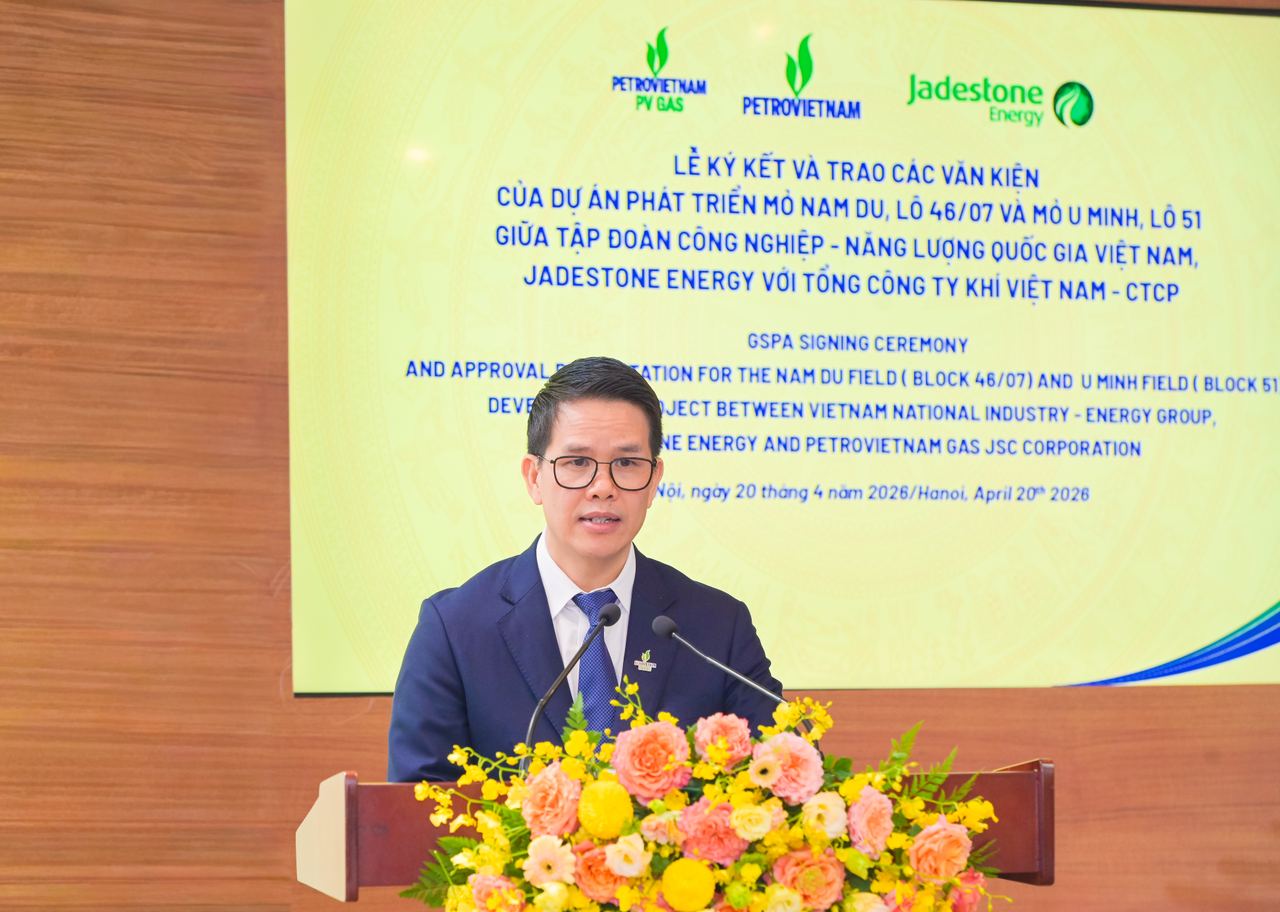 Petrovietnam/PV GAS ký kết và trao các văn kiện Dự án phát triển mỏ Nam Du – U Minh, góp phần đảm bảo an ninh năng lượng quốc gia Petrovietnam/PV GAS ký kết và trao các văn kiện Dự án phát triển mỏ Nam Du – U Minh, góp phần đảm bảo an ninh năng lượng quốc gia