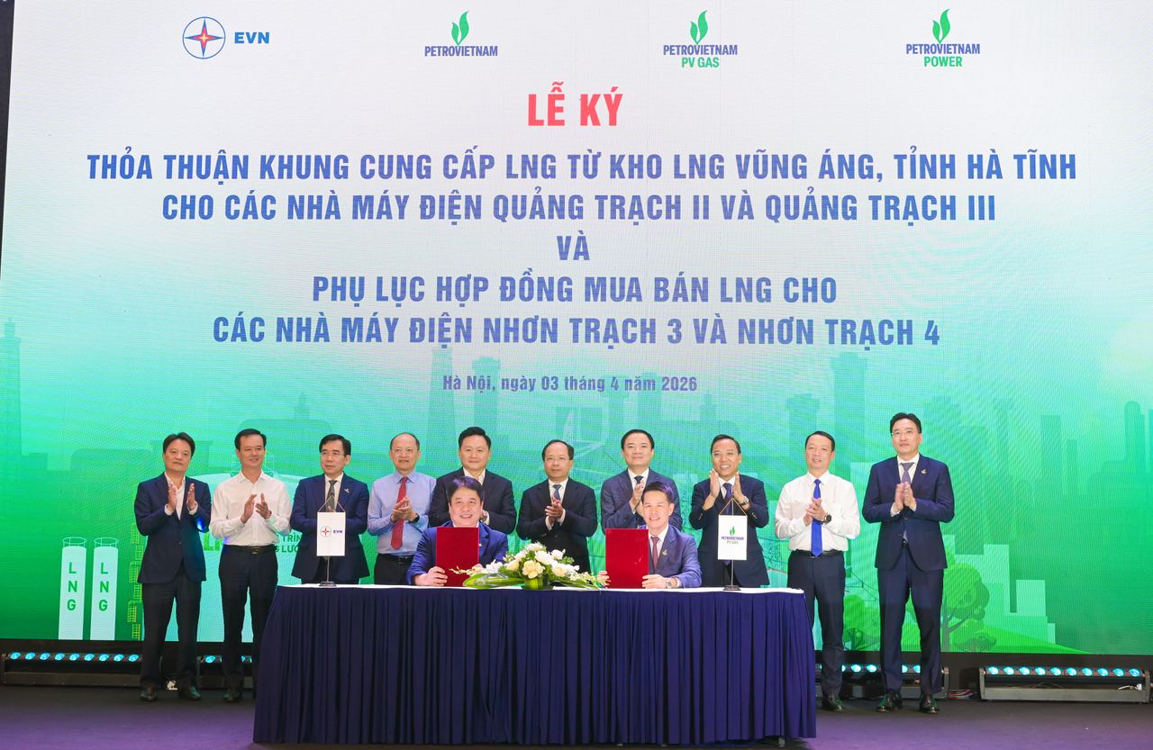 PV GAS ký kết các thỏa thuận LNG quy mô lớn, mở rộng hạ tầng cung ứng khí cho các trung tâm điện lực trọng điểm PV GAS ký kết các thỏa thuận LNG quy mô lớn, mở rộng hạ tầng cung ứng khí cho các trung tâm điện lực trọng điểm