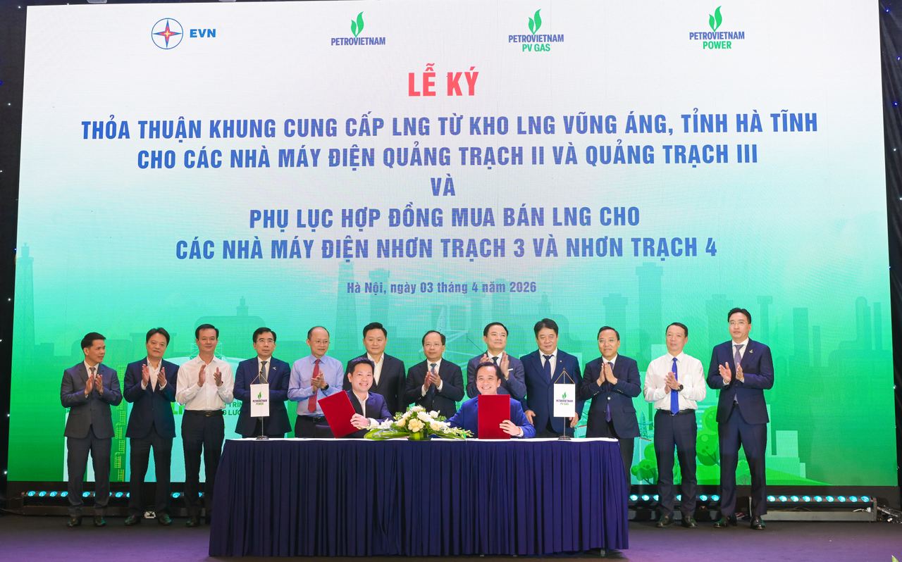 PV GAS ký kết các thỏa thuận LNG quy mô lớn, mở rộng hạ tầng cung ứng khí cho các trung tâm điện lực trọng điểm PV GAS ký kết các thỏa thuận LNG quy mô lớn, mở rộng hạ tầng cung ứng khí cho các trung tâm điện lực trọng điểm