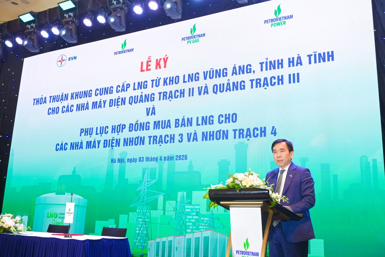 PV GAS ký kết các thỏa thuận LNG quy mô lớn, mở rộng hạ tầng cung ứng khí cho các trung tâm điện lực trọng điểm PV GAS ký kết các thỏa thuận LNG quy mô lớn, mở rộng hạ tầng cung ứng khí cho các trung tâm điện lực trọng điểm