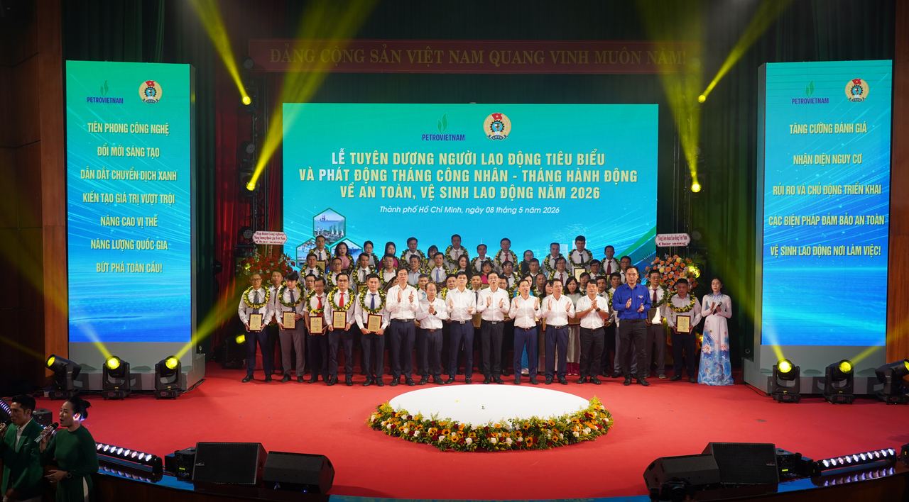 05 kỹ sư của PV GAS được vinh danh “Người lao động Petrovietnam tiêu biểu” năm 2026