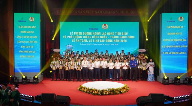 05 kỹ sư của PV GAS được vinh danh “Người lao động Petrovietnam tiêu biểu” năm 2026