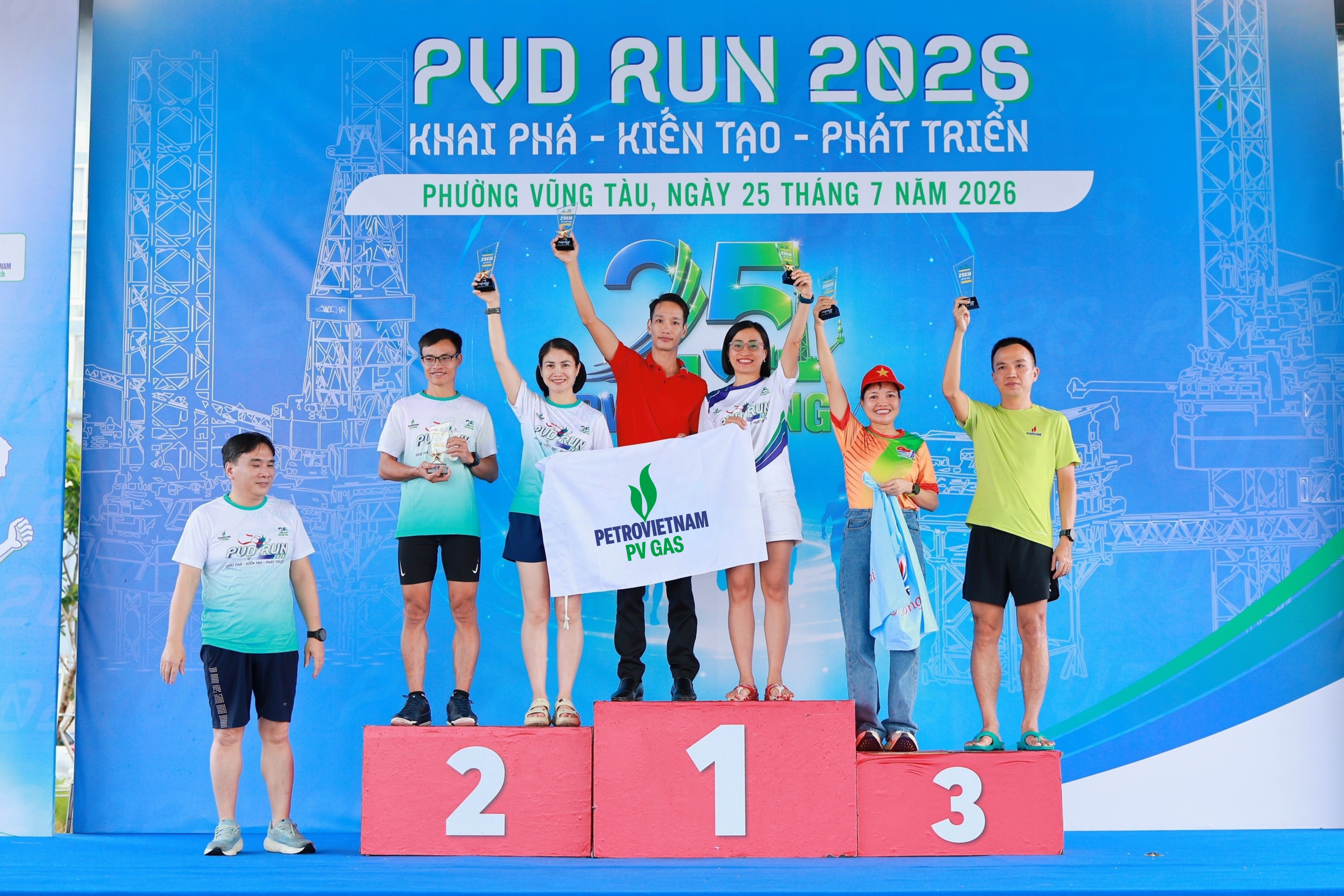 PV GAS tỏa sáng tại PVD RUN 2026 với ngôi Nhất toàn đoàn cự ly 25 km