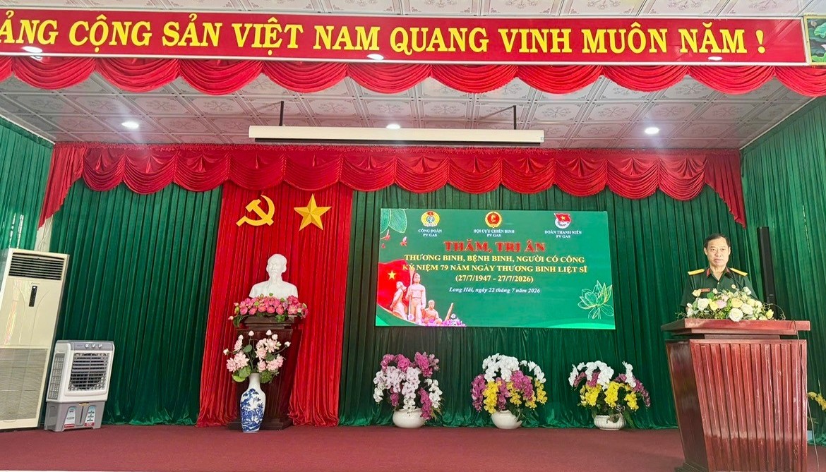 Hội Cựu chiến binh PV GAS tổ chức chuỗi hoạt động tri ân nhân kỷ niệm 79 năm Ngày Thương binh - Liệt sĩ Hội Cựu chiến binh PV GAS tổ chức chuỗi hoạt động tri ân nhân kỷ niệm 79 năm Ngày Thương binh - Liệt sĩ